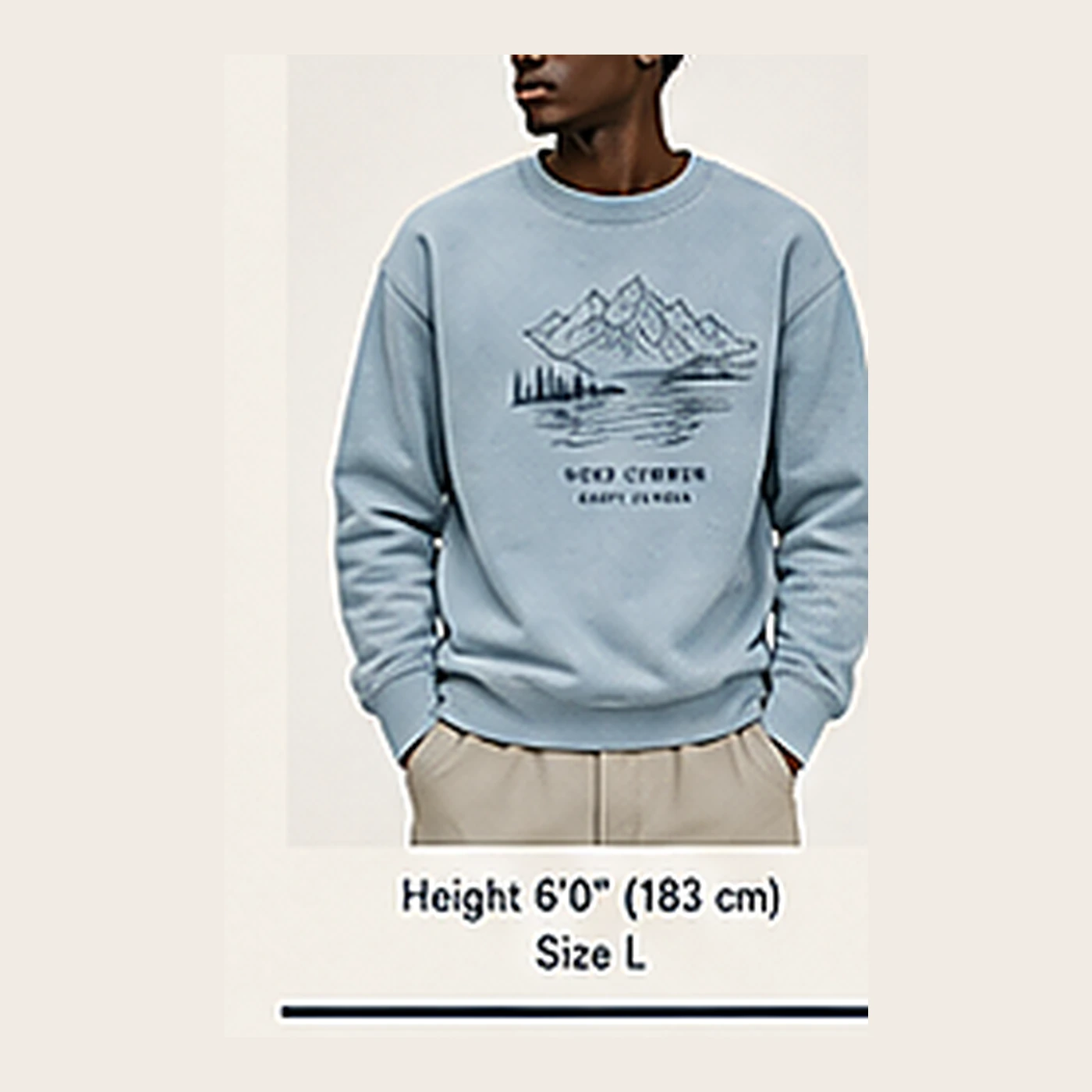 GLACIAL BLUE — Model — front